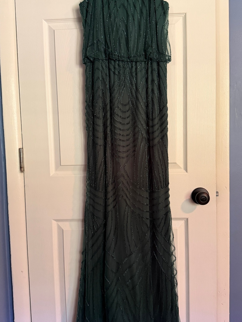 Revelry Gigi Emerald Geo Beaded Dress